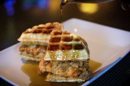 Tony Gwynns Chicken and Waffles.