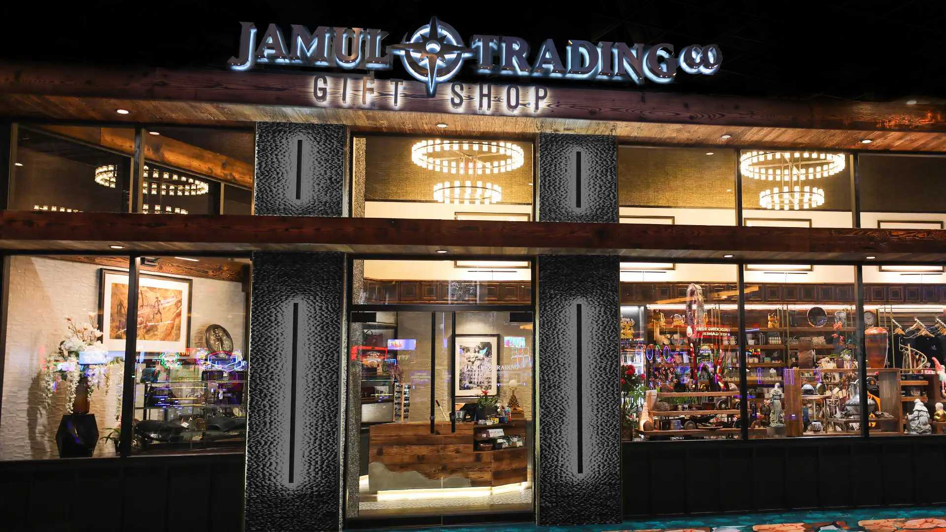 Handbags at Jamul Trading Company, a popular luxury casino gift shop in San Diego.