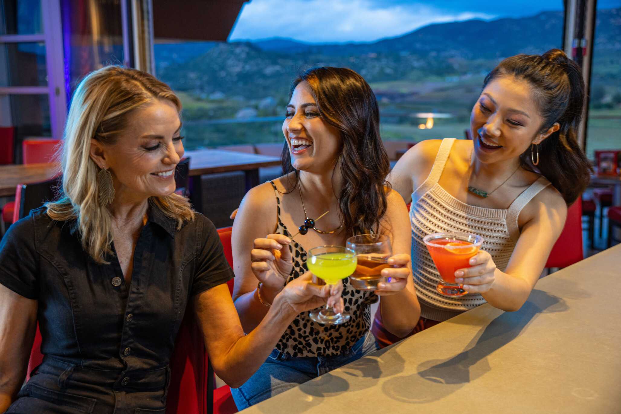 Three happy women at Jamul Casino.