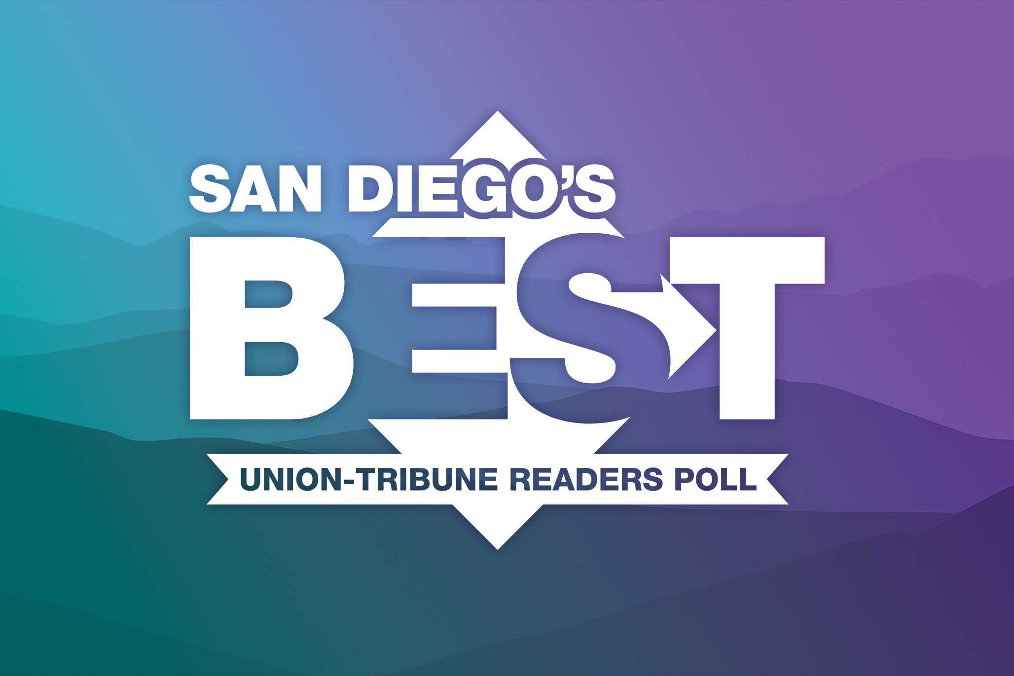 San Diego's Best Union-Tribune Readers Poll logo.